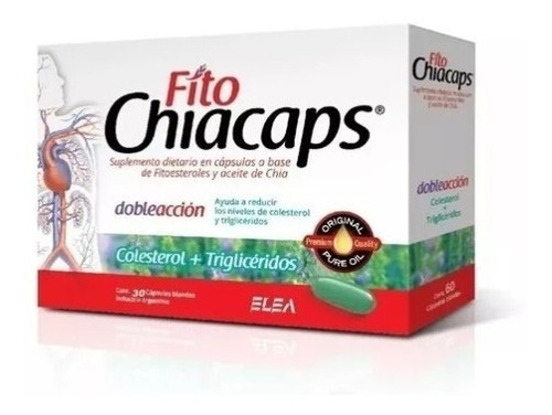 Suplemento Dietario Fito Chiacaps Omega 3 Chia Eleax 30 Caps Sabor Sin Sabor