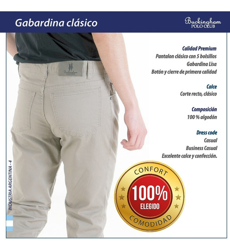 Pantalón Negro De Hombre Vestir Gabardina Polo Club | Envío gratis