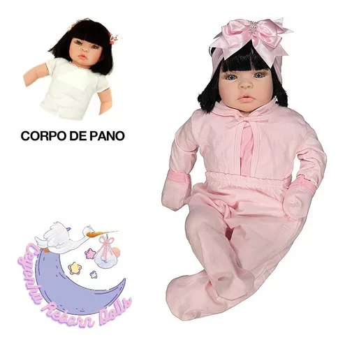 Boneca Bebê Reborn Brinquedo Corpo Silicone E Acessórios - Bebê