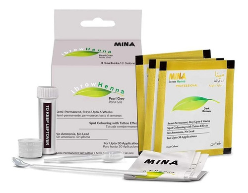 Kit Para Aplicación De Henna Mina Para Aprendices