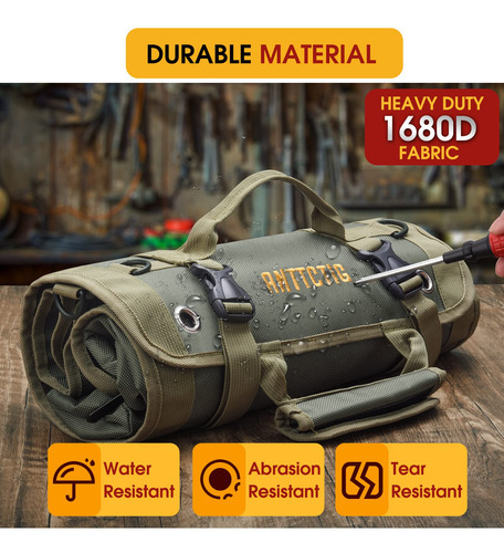 Bolsa Enrollable De Herramientas Resistente 6 En 1 Para Homb