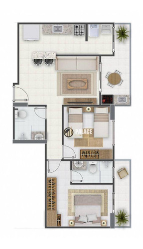 Imagem 17 de 30 de Apartamento Com 2 Dormitórios À Venda, 73 M² Por R$ 365.000,00 - Aviação - Praia Grande/sp - Ap2991
