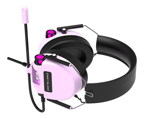Imagen 5 de 8 de Headset Gamer 7.1 Usb Rgb - Ajazz Ah10 Morado