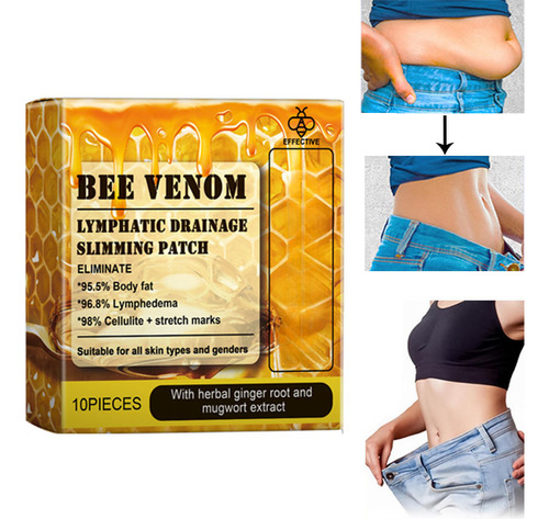 Juego De 10 Parches De Extracto De Veneno De Abeja Para Mode