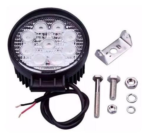 Faro Auxiliar Proyector 9 Led 27w 4x4 Cuatri Moto Univ Full
