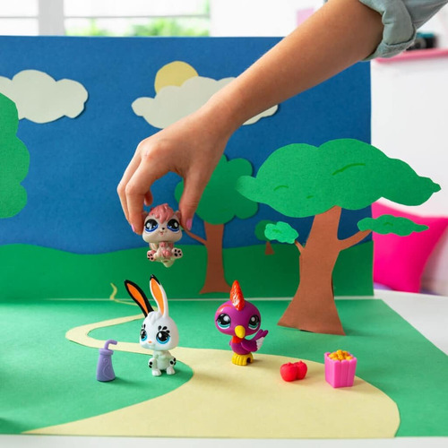 Set De 3 Figuras Coleccionables Littlest Pet Shop Parque