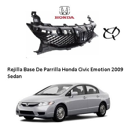 Rejilla Base De Parrilla Honda Civic Emotion 2009 Sedan