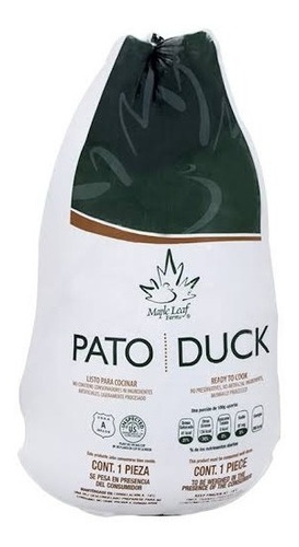2 Patos Crudos De Marca Maple Leaf ( A  Kg Cada Uno) | MercadoLibre