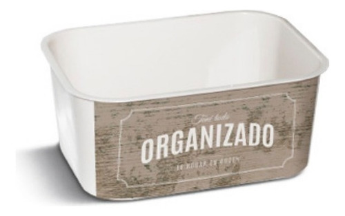 Caja Organizadora Fashion Solid N.1 X1 Unidad Colombraro Color Blanco