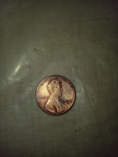 Imagen 1 de 2 de Moneda De Un Centavo Estadounidense Con Marca De Ceca