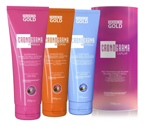 Kit Cronograma Capilar - Fashion Gold