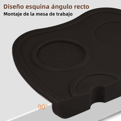 Estera De Silicona Antideslizante Para Manipular Café Negra