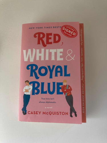 Libro Red, White And Royal Blue Firmado, En Inglés