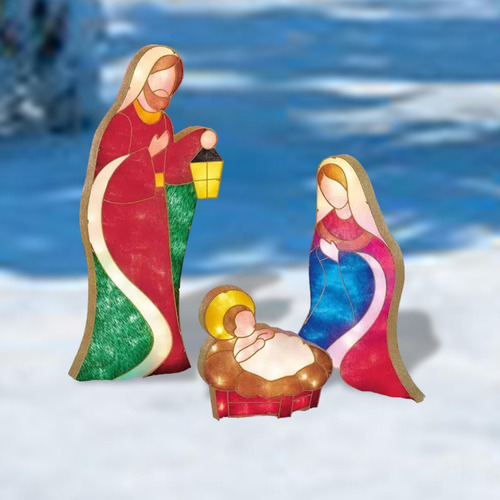 Conjunto De Estatuillas De Belén Navideño, Estilo D
