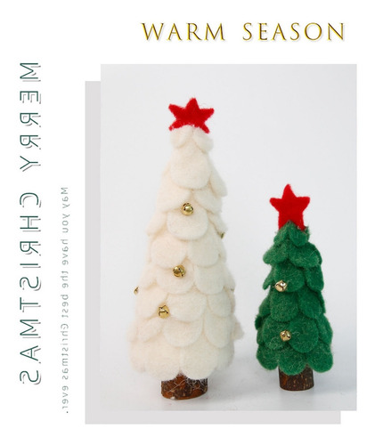 Decoración De Árbol De Navidad De Fieltro De Lana 2023, Nuev