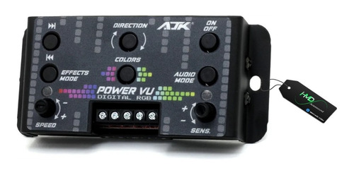 Nova Central Power Vu Ajk 200 Efeitos Led Medidor De Audio