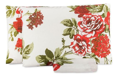 Jogo De Lençol Roupa De Cama Classic 3 Peças Queen Cores Cor Eva