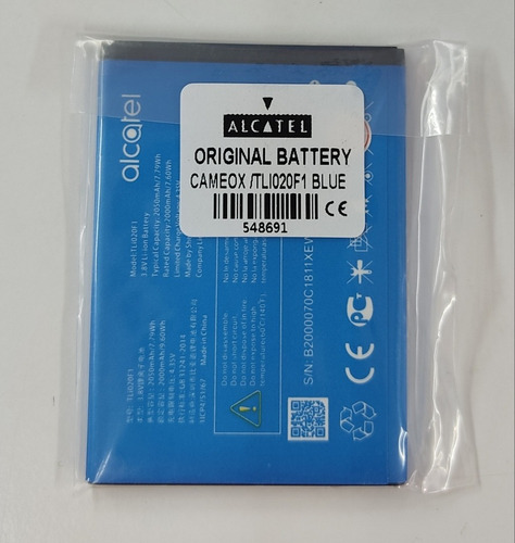 Batería Alcatel Cameox / Tl102f1 Original Supereconomica