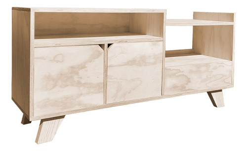 Rack Vinilo Madera Geoffroy | 140 X 69 X 40