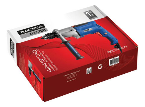 Taladro 1/2 850w C/ Percutor Y Velocidad Variable Tramontina