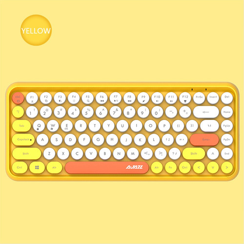 Teclado Bluetooth Ajazz 308i Tampa Redonda De Teclas 10m