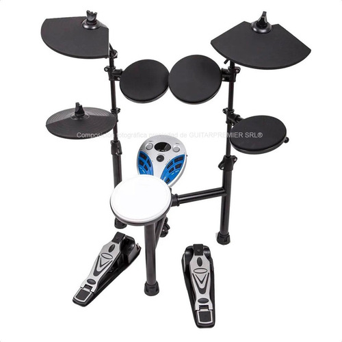 Imagen 8 de 10 de Bateria Electronica Profesional 5 Cuerpos 3 Platos Doble Zon