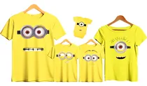 Comprar Kit Camisetas 5 Peças Família Pai Mãe Filhos Filme Minions