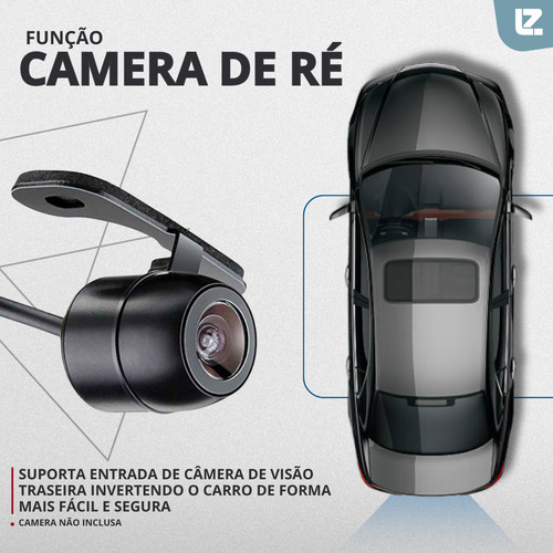 Multimídia Mp10 Android 13 Wifi 32gb 2gb Rotativa Hands Free
