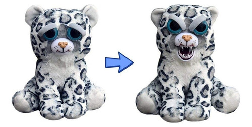 Feisty Pets - Leopardo De Nieve De Peluche Para Cambiar La C