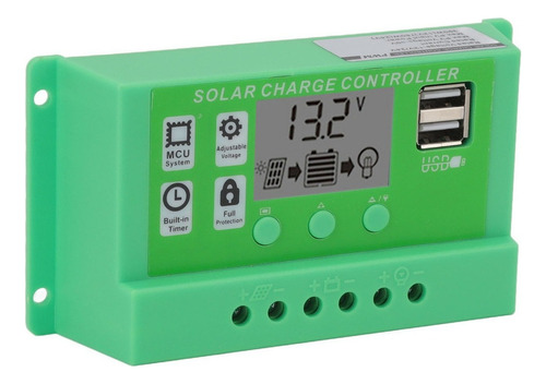 Solar Pwm Green Charge Lcd With Big Screen