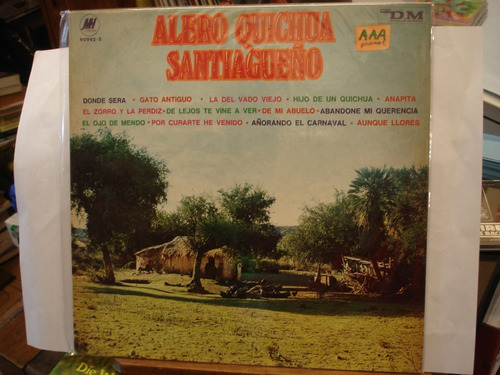 Alero Quichua Santiagueño Disco Lp Vinilo Promo   D