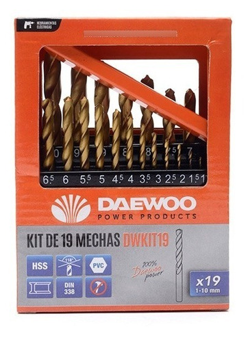 Imagen 3 de 10 de Set Juego Mechas Daewoo Dwkit19 Hss Titaneo 19pzs