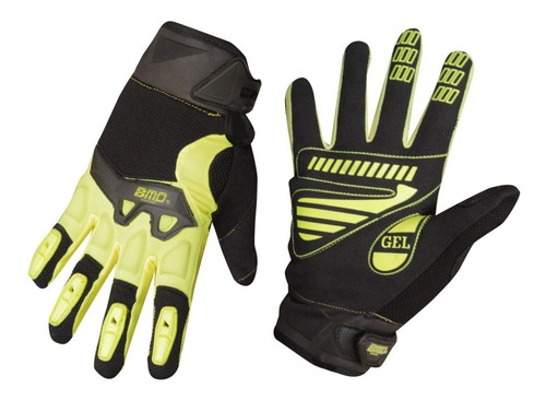 Guantes P/motociclista Textil Completo Amarillo Bmd