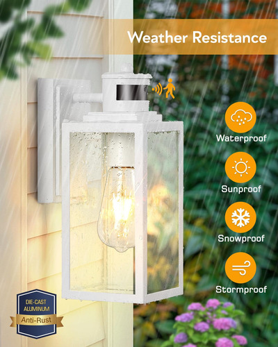 Lámpara De Exterior Con Sensor De Movimiento Led Impermeable
