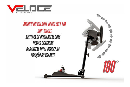 Imagem 3 de 8 de Suporte Cockpit Volante Logitec G27 G29 G920 G923