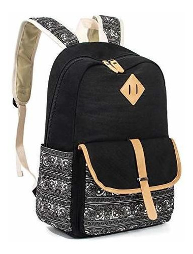 Morral Para Niños - Leaper Canvas School Backpack For Girls 