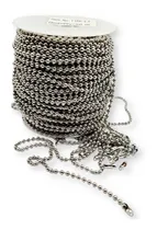 Comprar Cadena Bolita 3.2mm Niquelada,  1 Rollo X 50m. + 100 Canoas