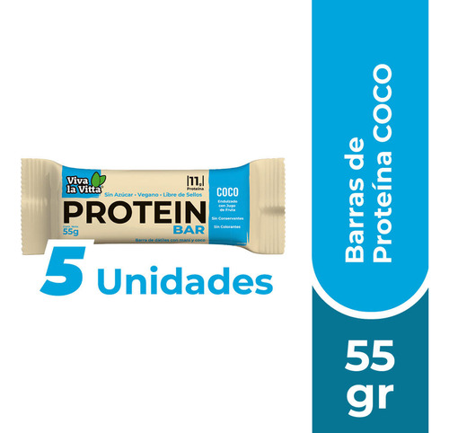 Viva La Vitta Protein 5 X Barras De Proteina Coco 55gr