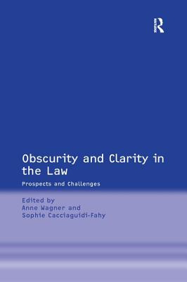 Libro Obscurity And Clarity In The Law: Prospects And Cha...