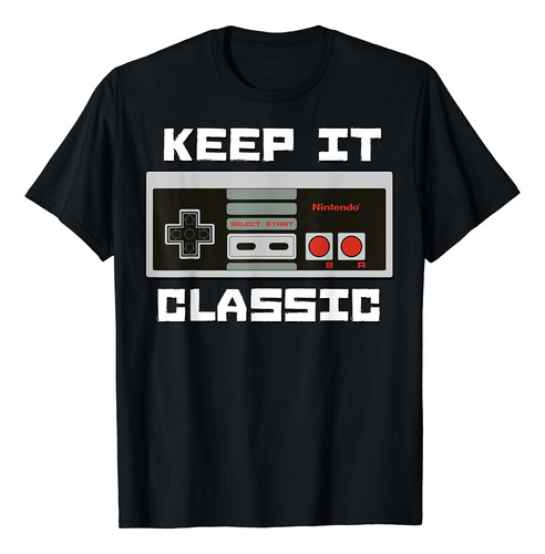 Polera Gráfica Controlador Nintendo Nes Keep It Classic