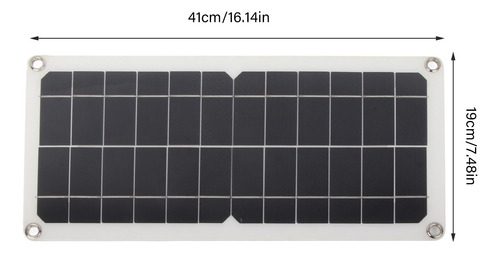 Panel Solar Solar De 10 W Con Salida Usb A Prueba De Agua