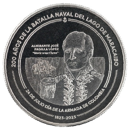 Moneda Conmemorativa Batalla Naval Lago De Maracaibo $10.000