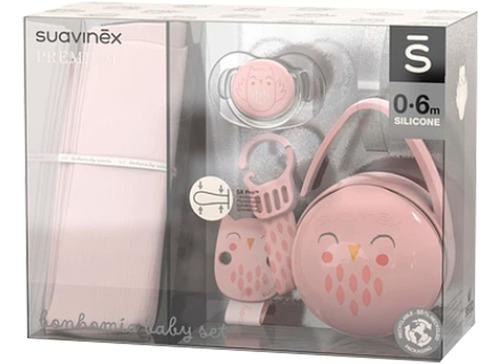 Set Suavinex Babita +chupete F +porta Chupete Rosa