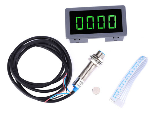 Medidor De Revoluciones Del Motor, Tacómetro Led Verde De 4