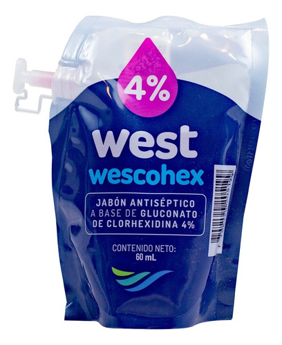 Wescohex Jabon De Clorhexidina Al 4%