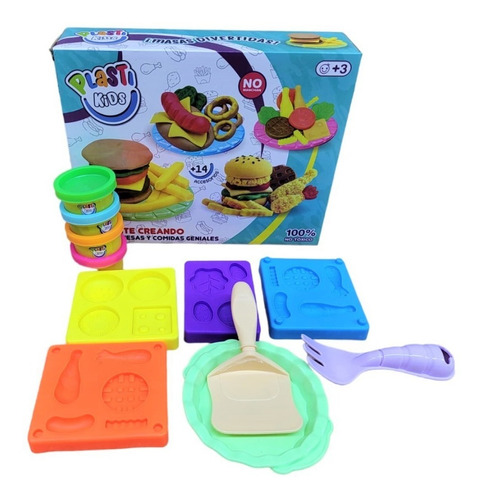 Set Masas Plasti Kids Para Hacer Hamburguesas ELG 53448