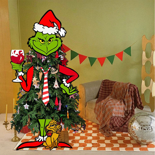 Decoración De Árbol De Navidad De Grinch 2024 A