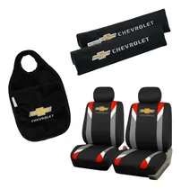 Comprar Funda Tela Gris Rojo+ Cubre Cinto+ Bolsa Resíduos Chevrolet