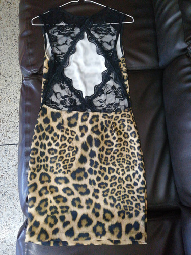 Imagen 2 de 2 de Vestido Nuevo Flamingo Animal Print (78x34 Cms)