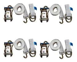 Comprar Kit 4 Guincheiro Plataforma 5ton Cinta 3mts +catraca + Alças no Mercado Livre